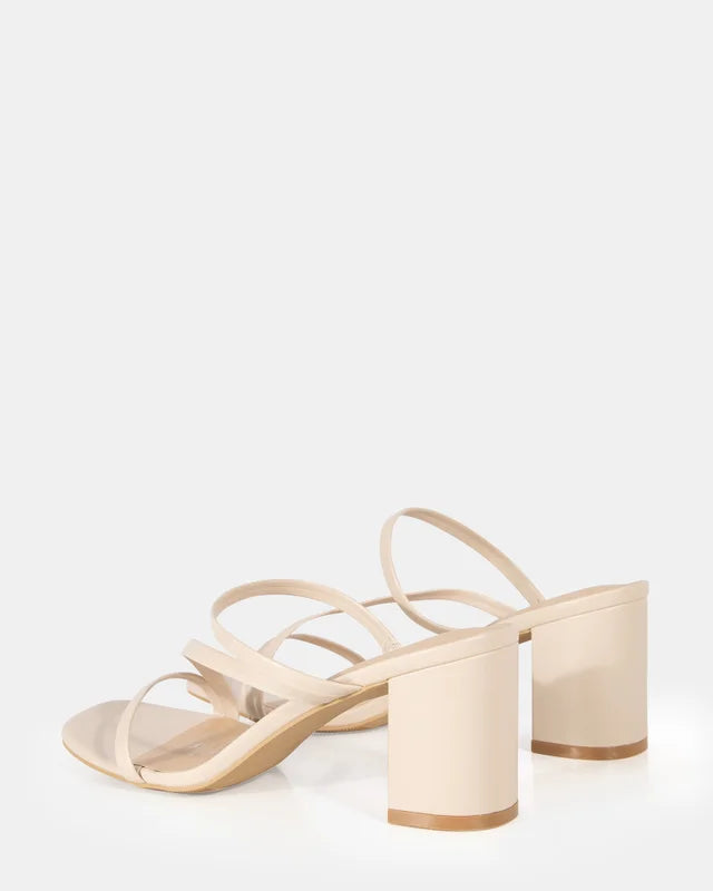 Soho Block Heel - Nude