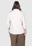 Elle Stripe Shirt - Stone/White
