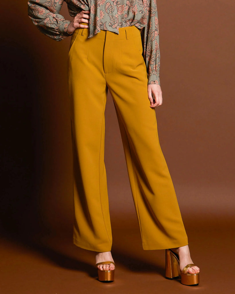 Brightside Tailored Pant - Chartreuse