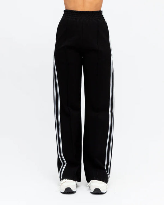 Black Striped Pants