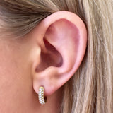 Gravitate crystal Hoop Earrings