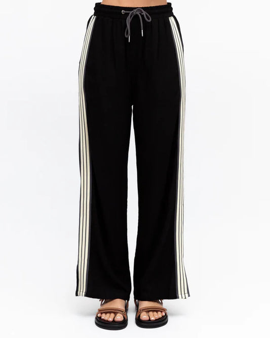 Side Stripe Pants - Black