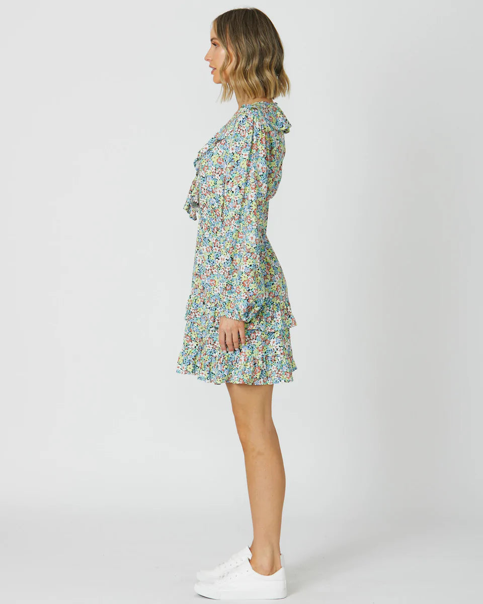 April Dress - Spearmint Floral